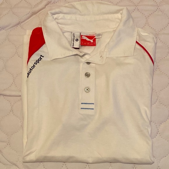 Men’s Puma BMW Motorsport Polo, White, Size = S - Picture 1 of 4